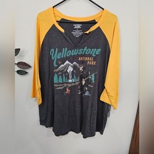 National Parks Society raglan graphic tee. Size 3XL.